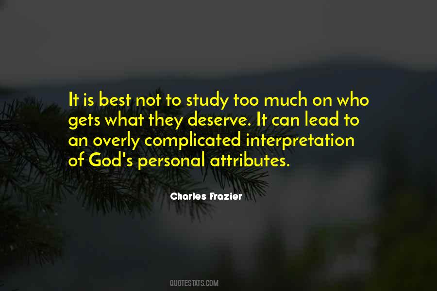 Charles Frazier Quotes #816752