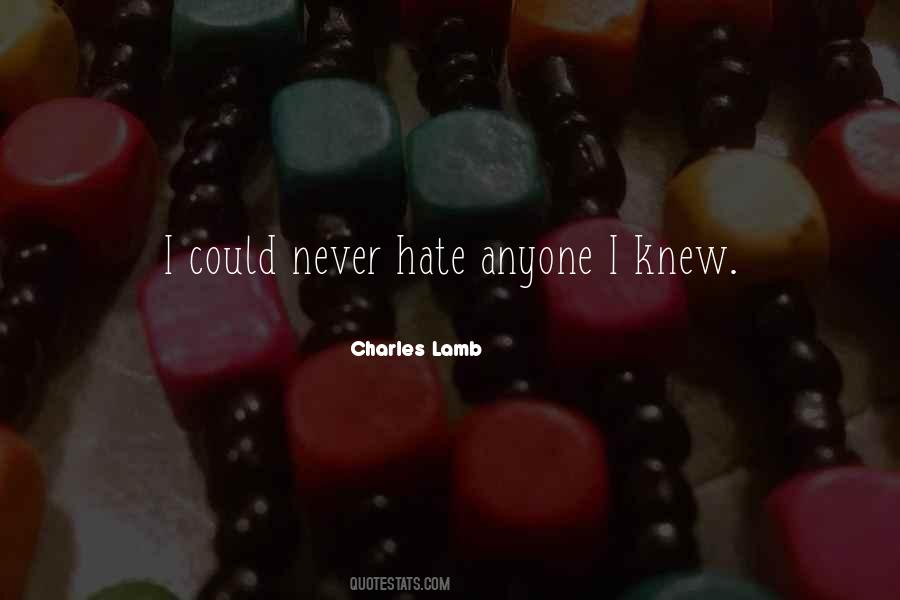 Charles Lamb Quotes #1030484