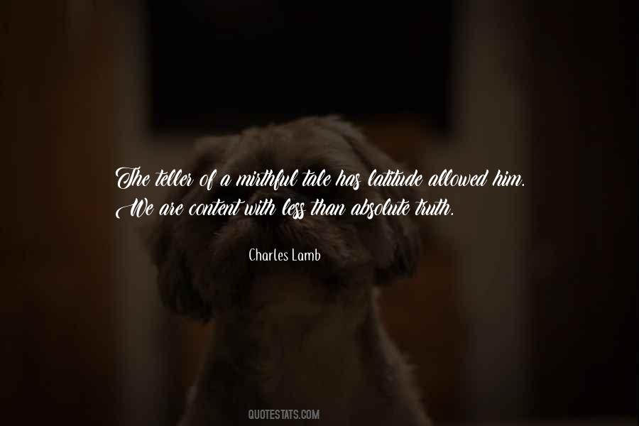 Charles Lamb Quotes #1755946