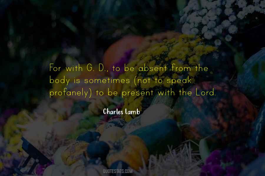 Charles Lamb Quotes #695531