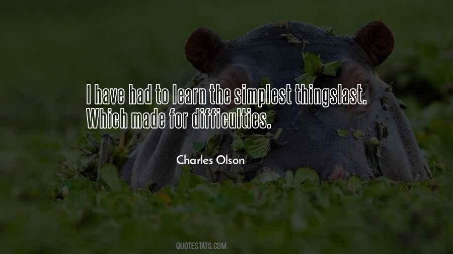 Charles Olson Quotes #1103790