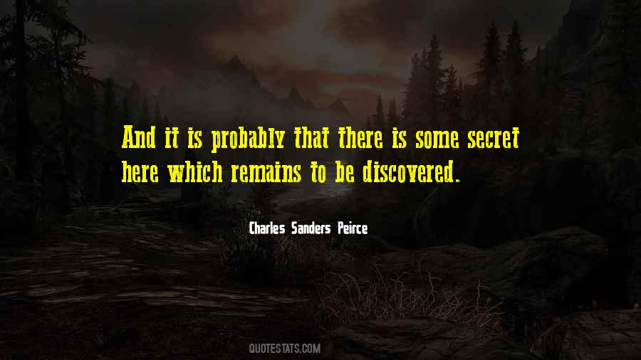 Charles Sanders Peirce Quotes #1143677