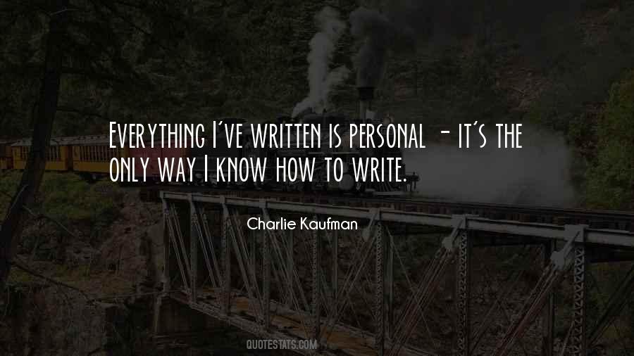 Charlie Kaufman Quotes #1612998