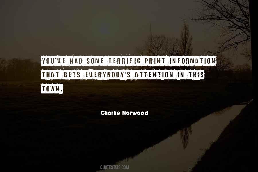 Charlie Norwood Quotes #859057