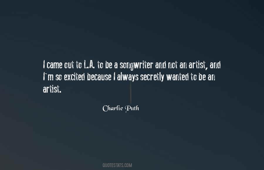 Charlie Puth Quotes #875655