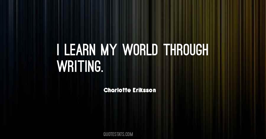 Charlotte Eriksson Quotes #898622