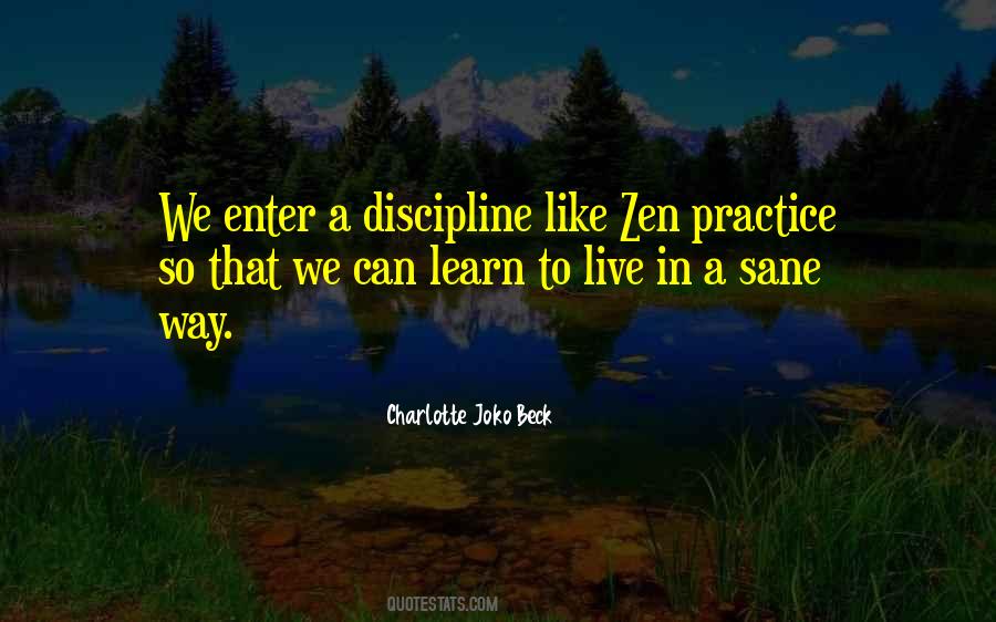 Charlotte Joko Beck Quotes #928006