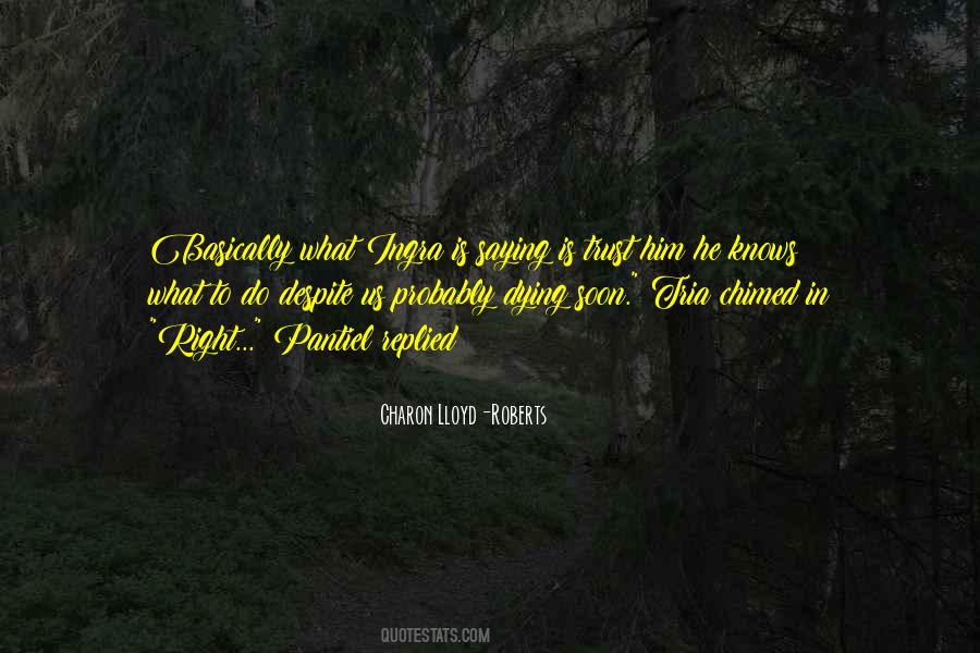 Charon Lloyd-Roberts Quotes #918240