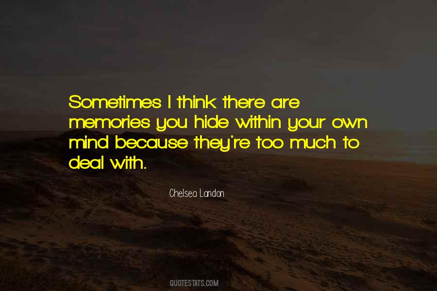 Chelsea Landon Quotes #980110