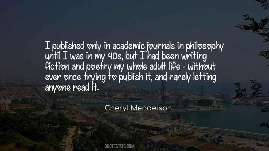 Cheryl Mendelson Quotes #209059