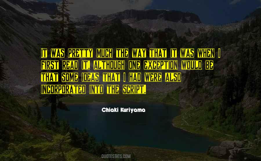 Chiaki Kuriyama Quotes #1560352