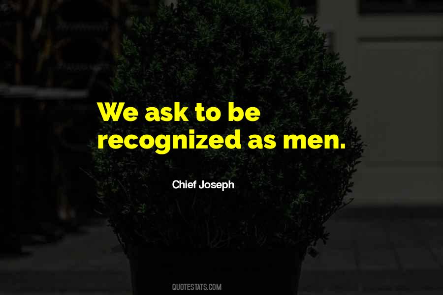 Chief Joseph Quotes #719995