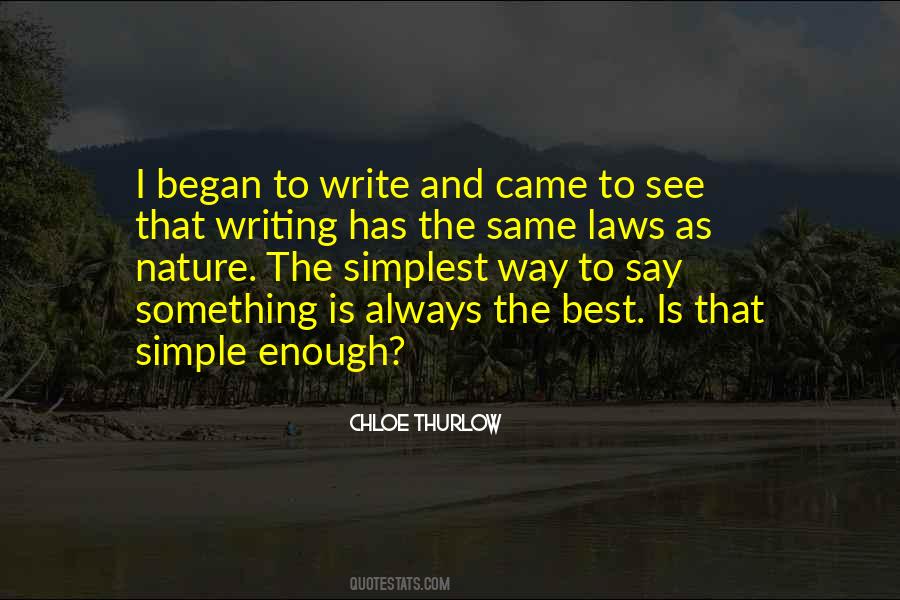 Chloe Thurlow Quotes #1187620
