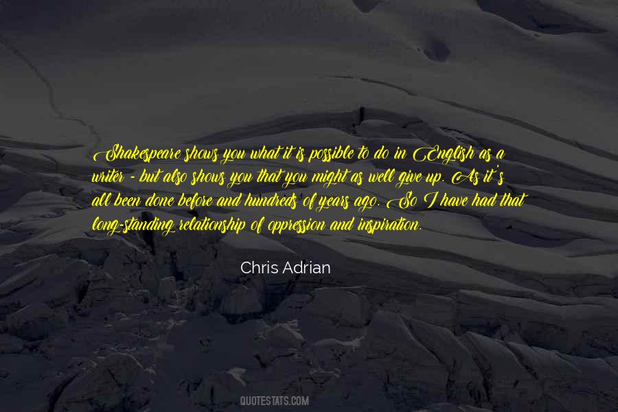 Chris Adrian Quotes #1230311