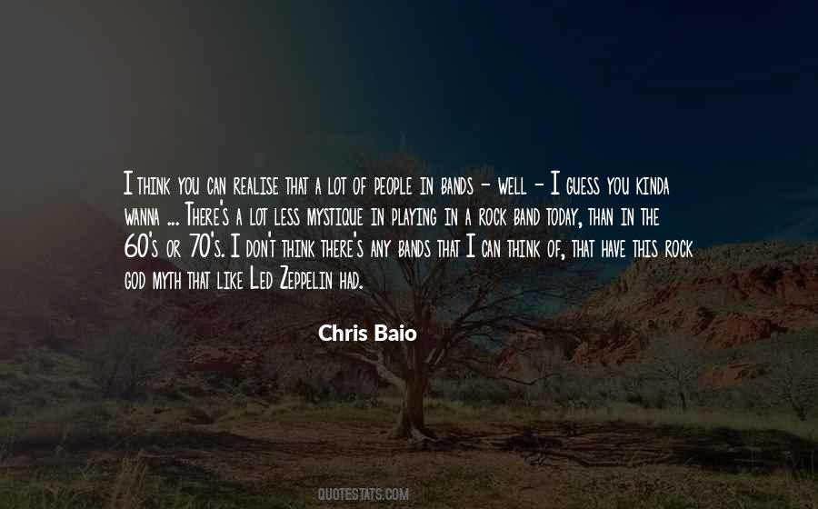 Chris Baio Quotes #1862638