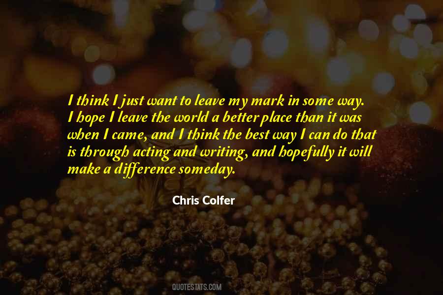Chris Colfer Quotes #834419