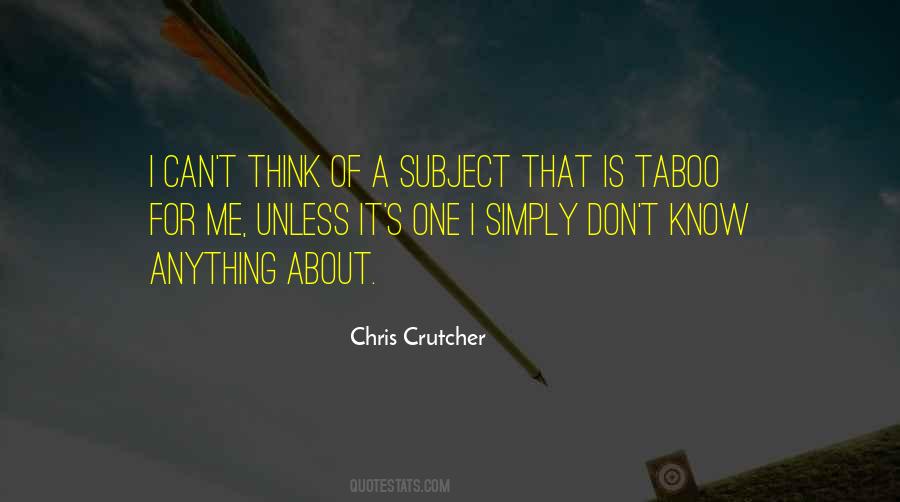 Chris Crutcher Quotes #1657584