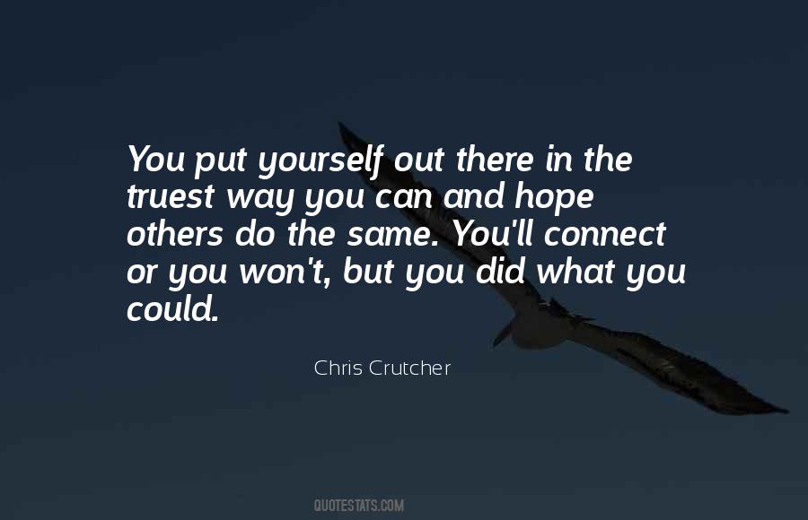 Chris Crutcher Quotes #220549