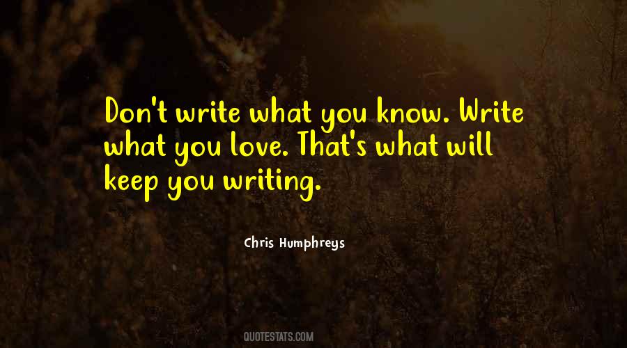 Chris Humphreys Quotes #135593