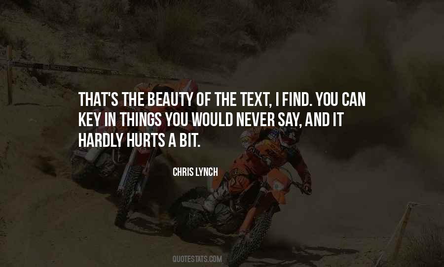 Chris Lynch Quotes #468664