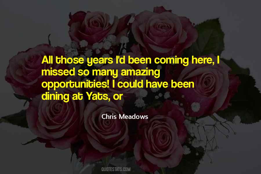 Chris Meadows Quotes #963933