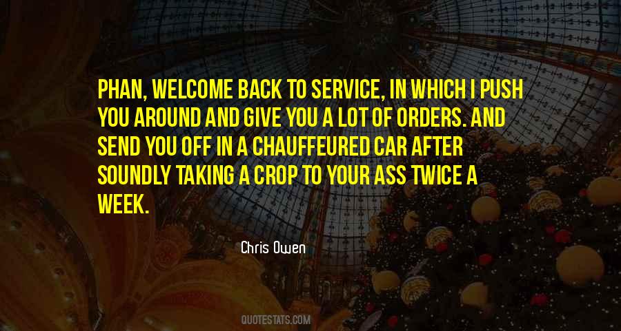 Chris Owen Quotes #876575