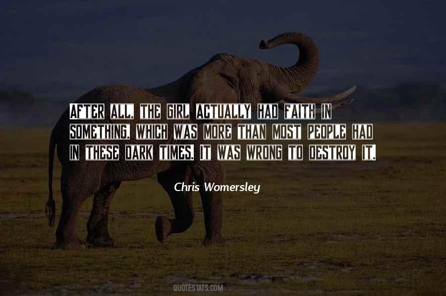 Chris Womersley Quotes #277115