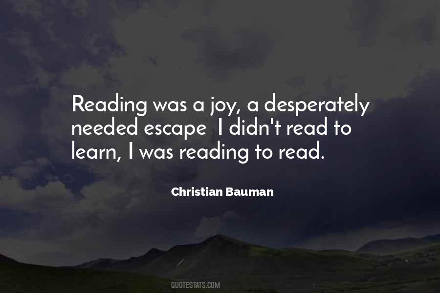 Christian Bauman Quotes #551731