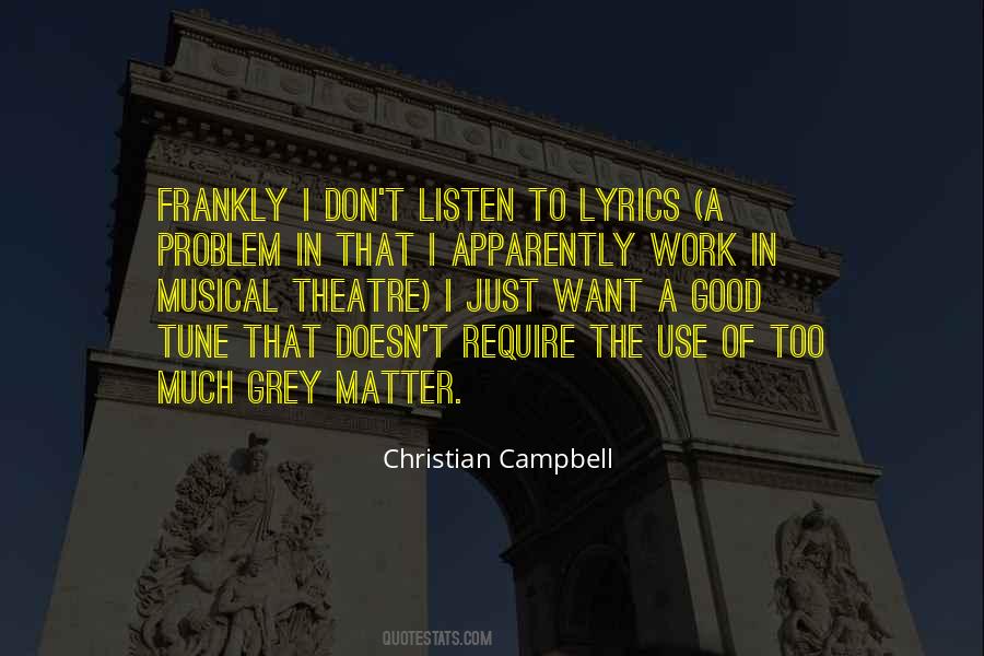 Christian Campbell Quotes #1565723