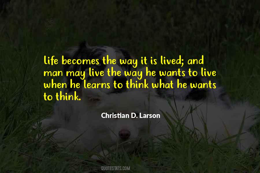 Christian D. Larson Quotes #891894