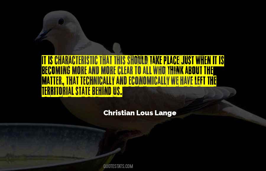 Christian Lous Lange Quotes #1485680