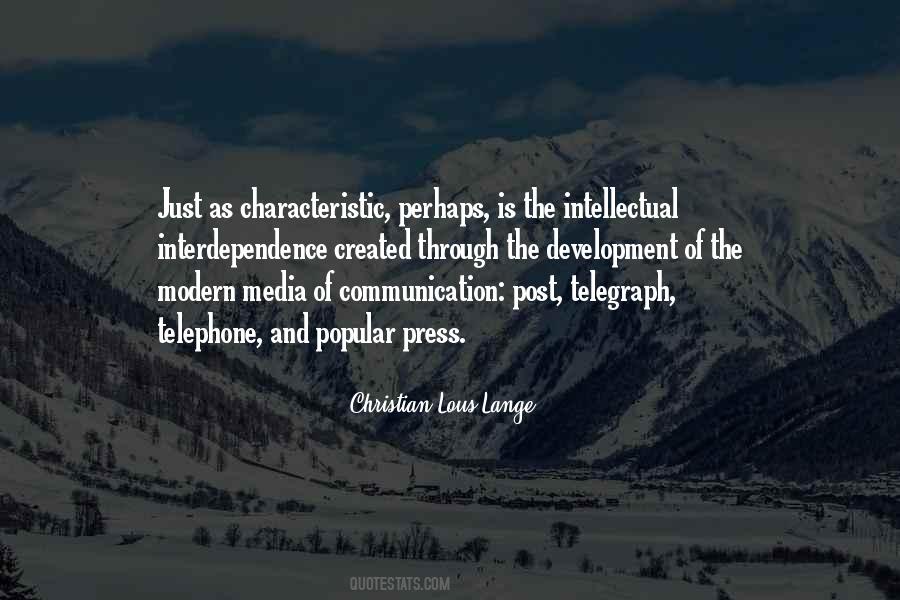 Christian Lous Lange Quotes #349609