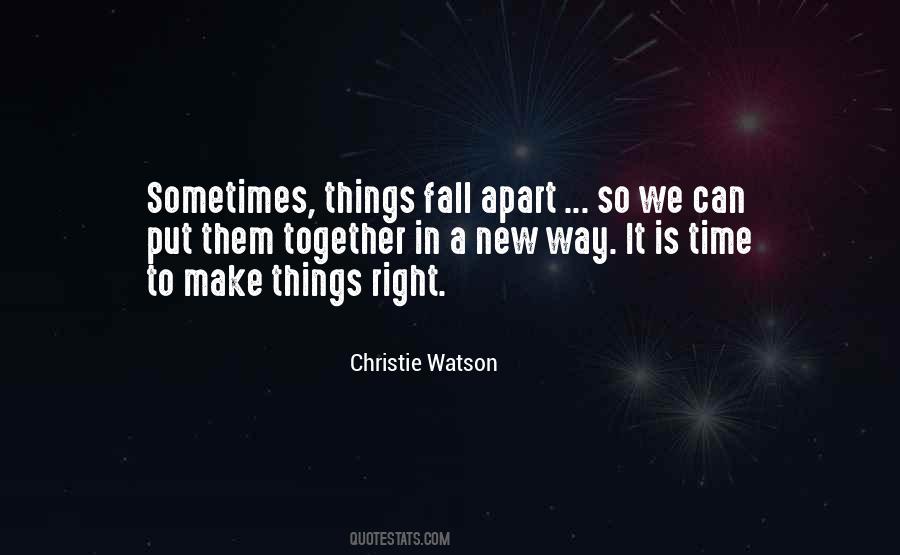 Christie Watson Quotes #945130