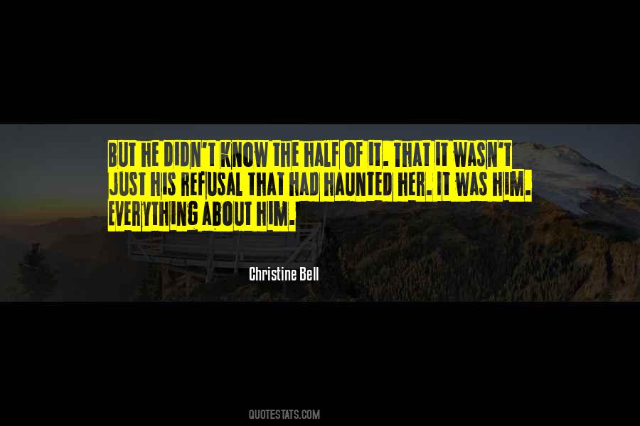 Christine Bell Quotes #911822