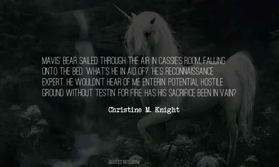 Christine M. Knight Quotes #55617