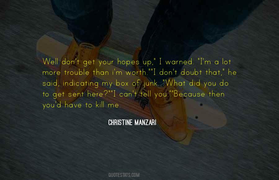 Christine Manzari Quotes #634876