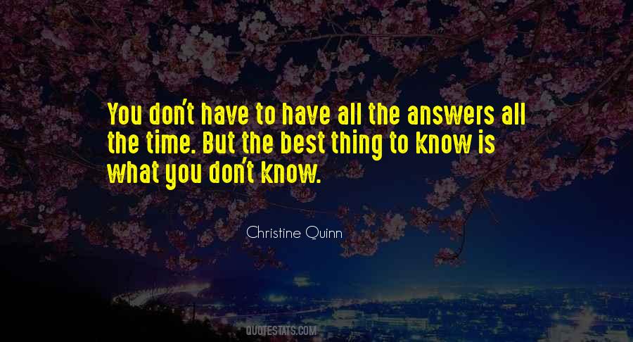 Christine Quinn Quotes #1095220