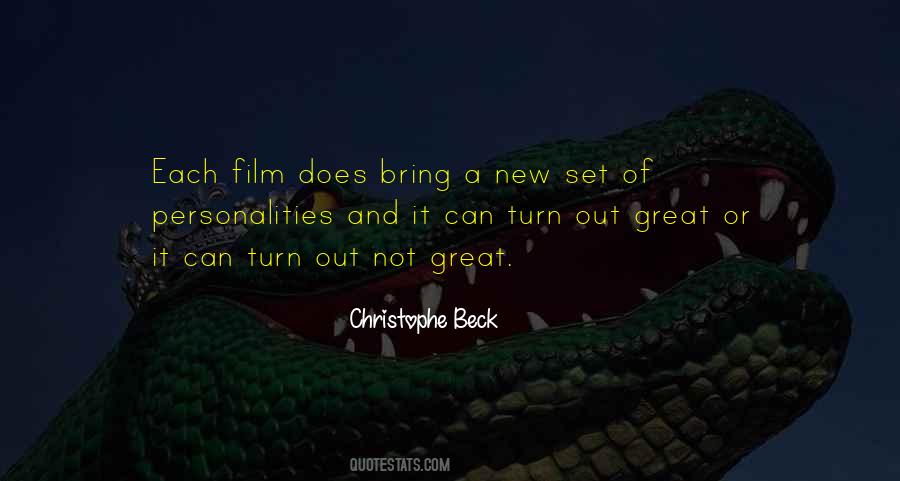 Christophe Beck Quotes #1580395