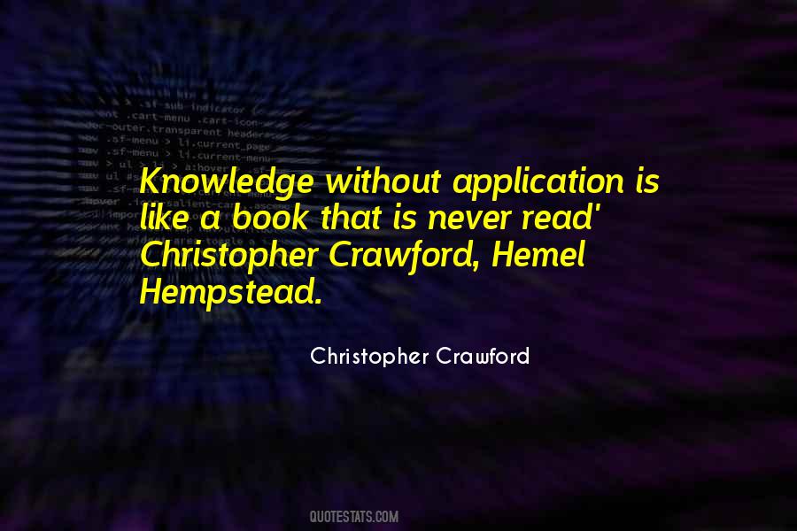 Christopher Crawford Quotes #1857239