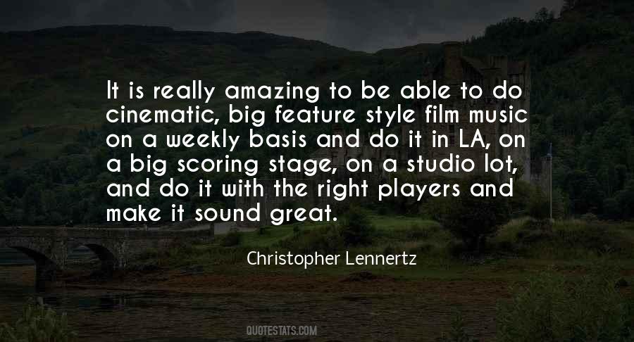 Christopher Lennertz Quotes #911715