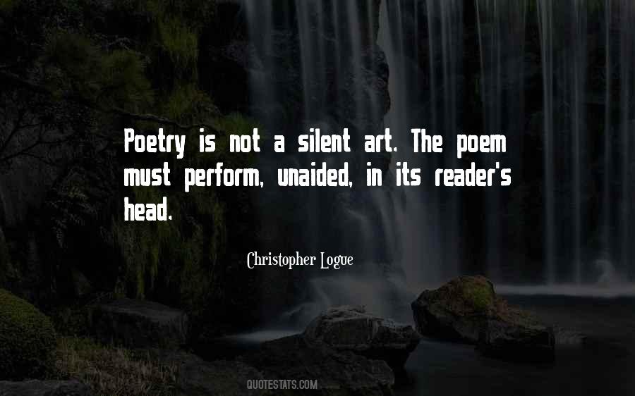 Christopher Logue Quotes #1612808