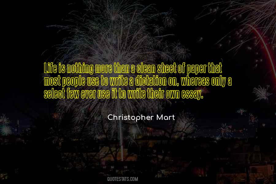 Christopher Mart Quotes #933622