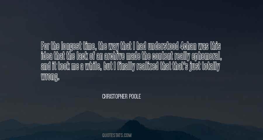 Christopher Poole Quotes #55956