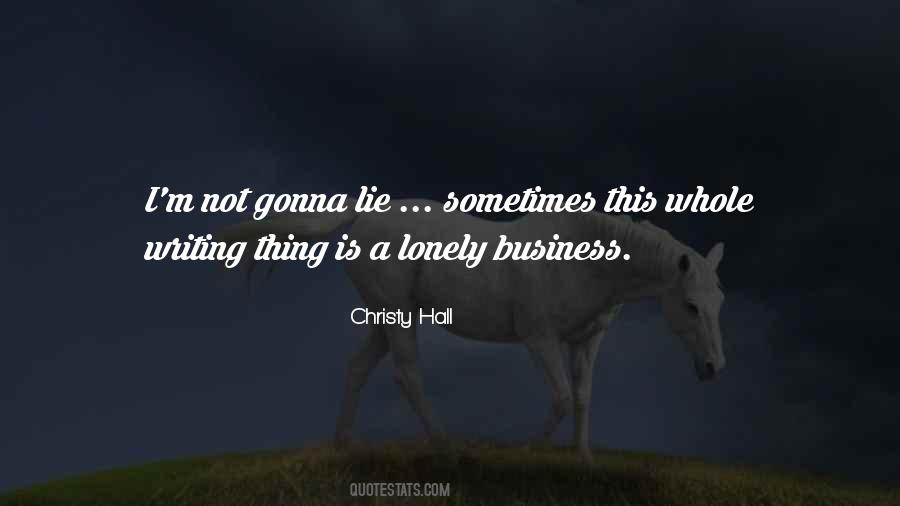 Christy Hall Quotes #378703