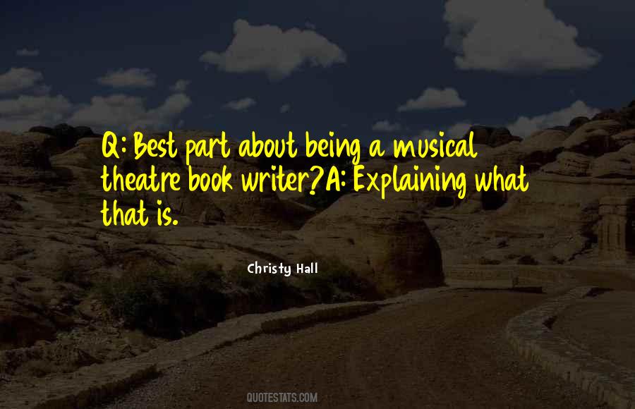 Christy Hall Quotes #545546