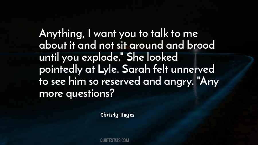 Christy Hayes Quotes #1315031