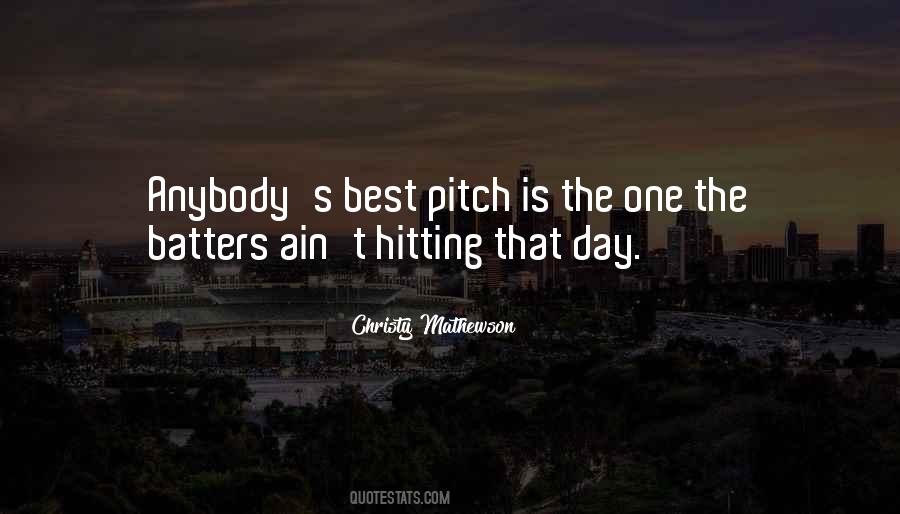 Christy Mathewson Quotes #761600