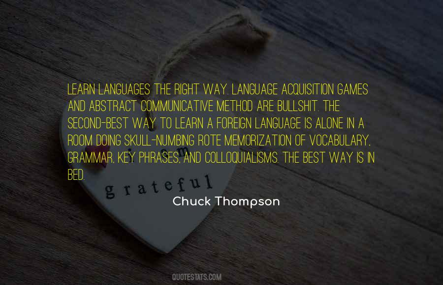 Chuck Thompson Quotes #1668449