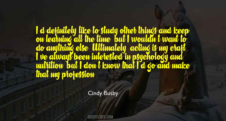 Cindy Busby Quotes #929465