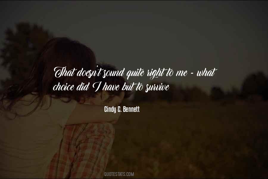 Cindy C. Bennett Quotes #428815